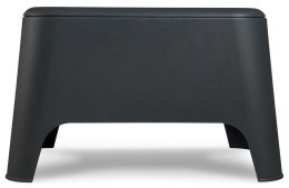 PETRA stół plastikowy + skrzynia, grafitowy