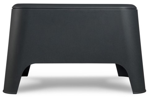 PETRA stół plastikowy + skrzynia, grafitowy