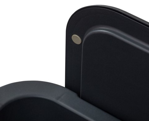 PETRA stół plastikowy + skrzynia, grafitowy