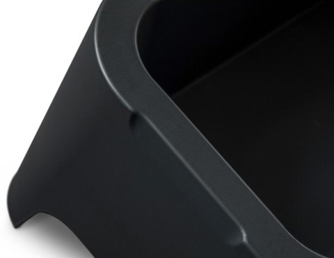 PETRA stół plastikowy + skrzynia, grafitowy