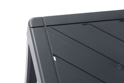 POP stół plastikowy, grafitowy