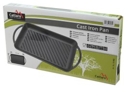 Patelnia grillowa z uchwytami 33 x 21,5 cm, żeliwna