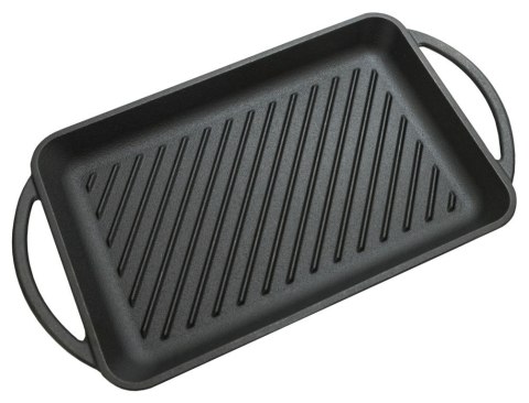 Patelnia grillowa z uchwytami 33 x 21,5 cm, żeliwna