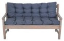 Poduszka na ławkę PREMIUM 180 x 45 cm, ciemnoszara