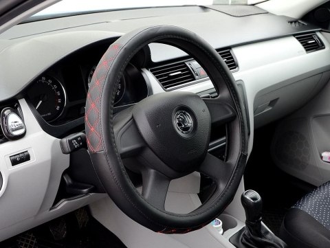 Pokrowiec na kierownicę BLIND - czerwony / czarny