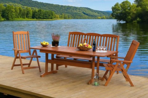 Rozkładany stół drewniany sosnowy 160-210 × 90 cm, lakier