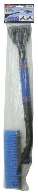 Skrobak z miotłą niebieski teleskopowy składany 55 - 80 cm