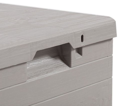 WOODYS Plastikowa skrzynia do ogrodu 90l jasno szara