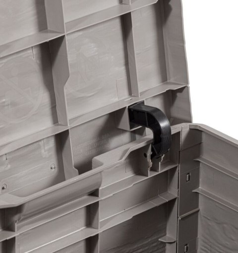 WOODYS Plastikowa skrzynia do ogrodu 90l jasno szara
