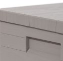 WOODYS Plastikowa skrzynia do ogrodu 90l jasno szara