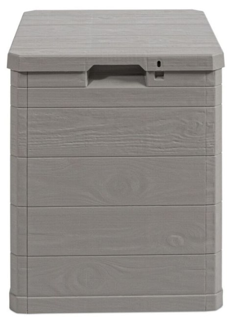 WOODYS Plastikowa skrzynia do ogrodu 90l jasno szara