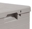 WOODYS Plastikowa skrzynia do ogrodu 90l jasno szara