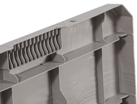 WOODYS Plastikowa skrzynia do ogrodu 90l jasno szara