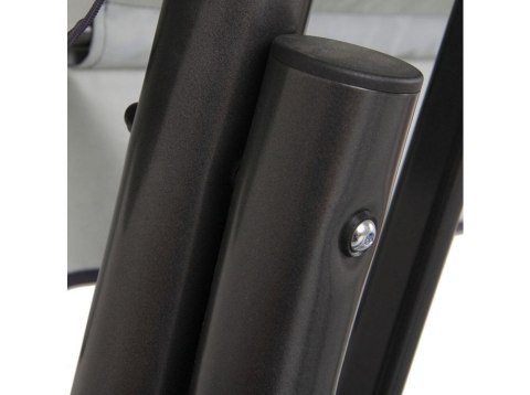 Huśtawka ogrodowa metalowa, 4-osobowa, rozkładana