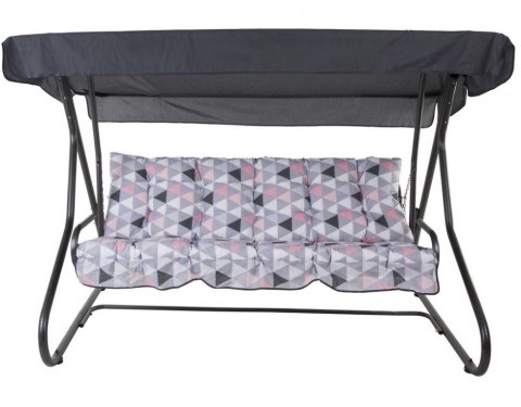 Huśtawka ogrodowa rozkładana do leżanki, 3-osob, 220×157cm