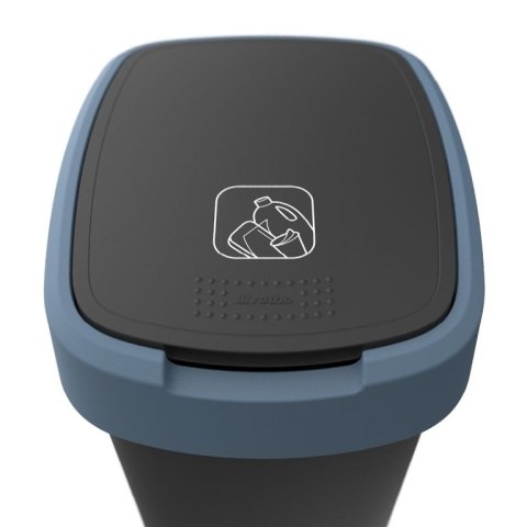 Kosz na śmieci Twist, 50 l, niebieski