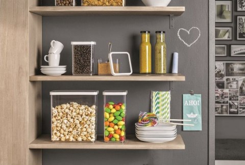 LOFT Pojemnik na żywność, przezroczysty, plastikowy, 0,5 l