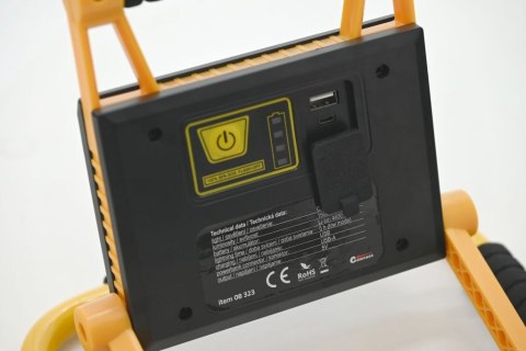 Lampa akumulatorowa COB 20W z powerbankiem