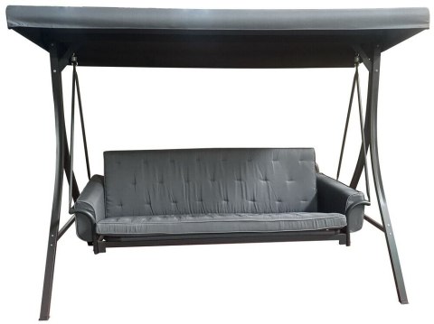 MADRID huśtawka ogrodowa metalowa, szara