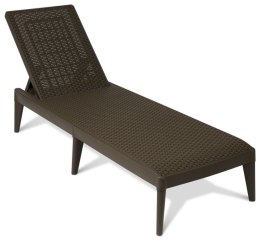 NUMANA, Leżak ogrodowy plastikowy brązowy