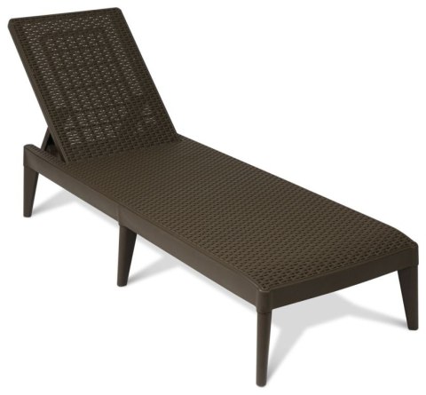 NUMANA, Leżak ogrodowy plastikowy brązowy