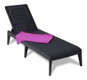 NUMANA leżak ogrodowy z tworzywa sztucznego, grafitowy