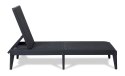 NUMANA leżak ogrodowy z tworzywa sztucznego, grafitowy