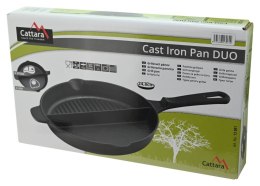 Patelnia grillowa DUO 25 cm, żeliwo