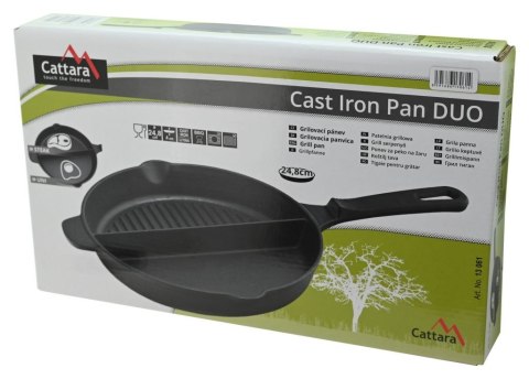 Patelnia grillowa DUO 25 cm, żeliwo