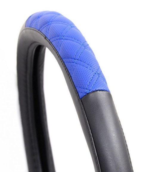 Pokrowiec na kierownicę BLIND - niebieski / czarny