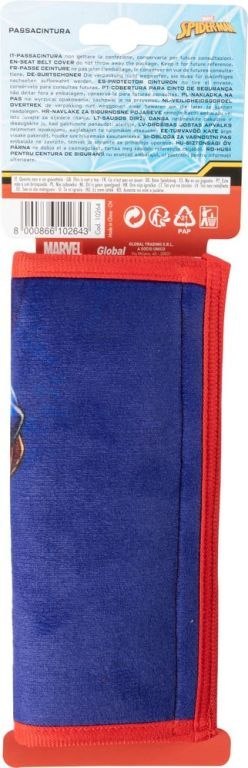 Pokrowiec na pas bezpieczeństwa SPIDERMAN, 19 x 8 cm