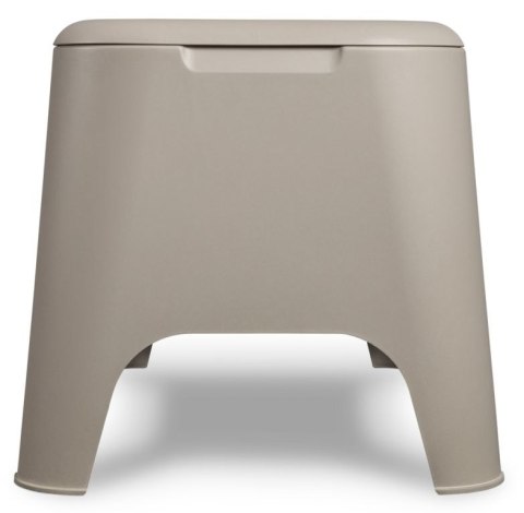 Stół plastikowy PETRA + schowek, szary