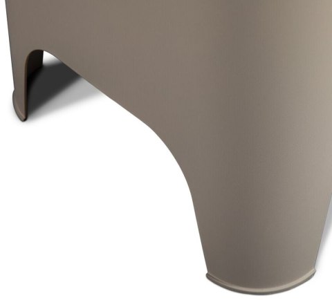 Stół plastikowy PETRA + schowek, szary