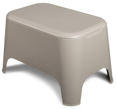 Stół plastikowy PETRA + schowek, szary