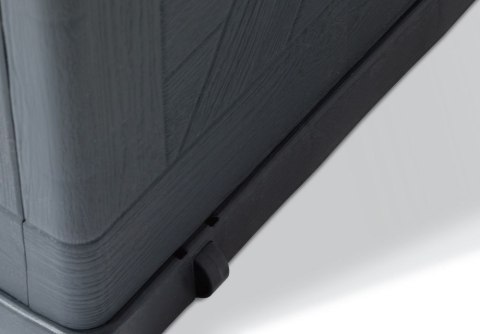 WOOD plastikowa skrzynia ogrodowa 420 L, grafitowa