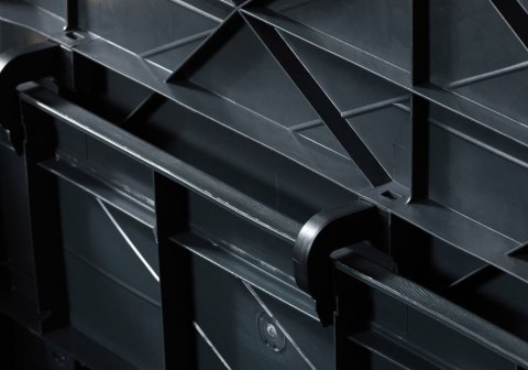 WOOD plastikowa skrzynia ogrodowa 420 L, grafitowa