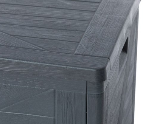 WOOD plastikowa skrzynia ogrodowa 420 L, grafitowa