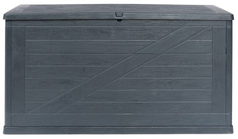 WOOD plastikowa skrzynia ogrodowa 420 L, grafitowa