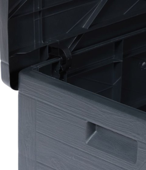 WOOD plastikowa skrzynia ogrodowa 420 L, grafitowa