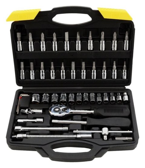 Zestaw Gola w etui 1/4" - 46 części