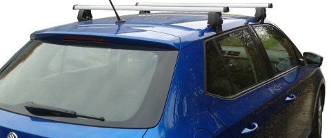 Bagażnik dachowy FABIA III, srebrny, zamek, ALU DIH, liftbac