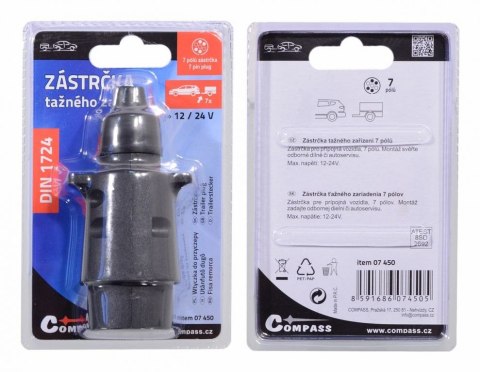 Gniazdo do przyczepy, 7-biegunowe