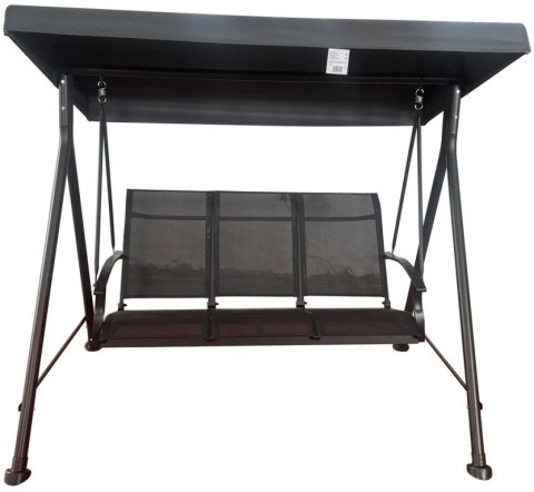 HOLLYWOOD II Huśtawka ogrodowa, metalowa, szara