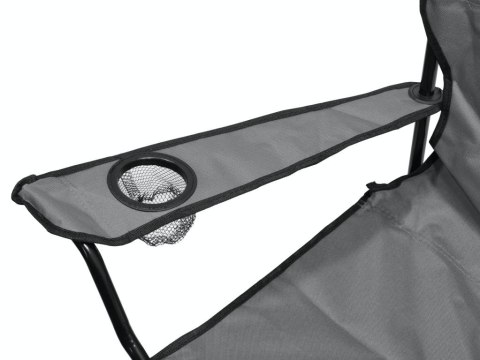 Krzesło kempingowe składane BARI szare