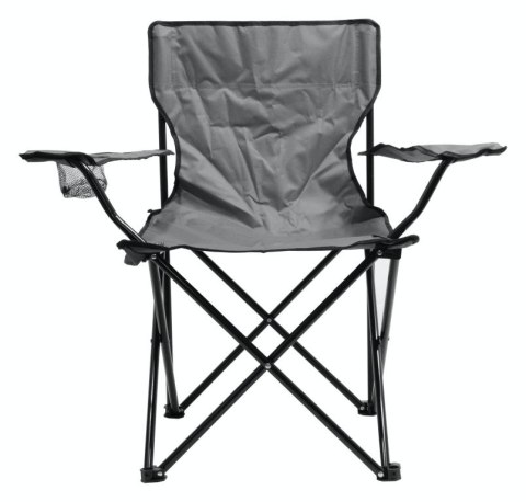 Krzesło kempingowe składane BARI szare
