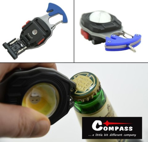 Latarka COB 740lm z zapalniczką i obcinaczem do taśmy