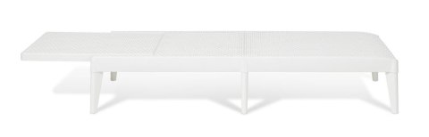 NUMANA, Leżak ogrodowy plastikowy, biały