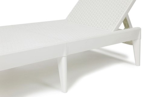 NUMANA, Leżak ogrodowy plastikowy, biały