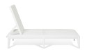 NUMANA, Leżak ogrodowy plastikowy, biały