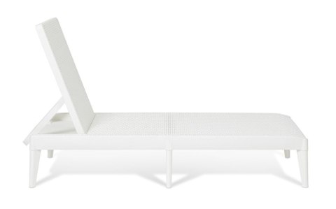 NUMANA, Leżak ogrodowy plastikowy, biały